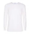 Zimmerli Wool And Silk Long Sleeve Top In Ivory