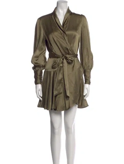 Pre-owned Zimmermann 2020 Mini Dress In Green