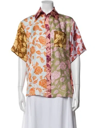 Pre-owned Zimmermann 2020 Silk Blouse In Pink