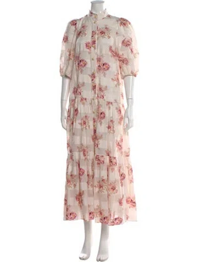 Pre-owned Zimmermann 2021 Long Dress In Pink
