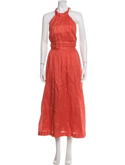 Pre-owned Zimmermann 2021 Long Dress W/ Tags In Red