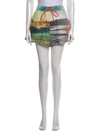 Pre-owned Zimmermann 2021 Mini Shorts In Green