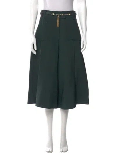 Pre-owned Zimmermann 2021 Wide Leg Pants In Green