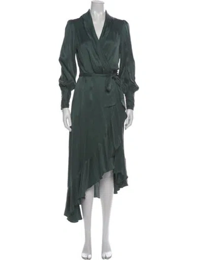 Pre-owned Zimmermann 2022 Long Dress In Green