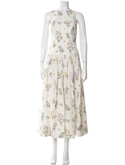 Pre-owned Zimmermann 2022 Long Dress In Neutral