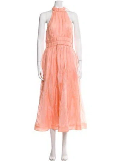 Pre-owned Zimmermann 2022 Long Dress In Pink