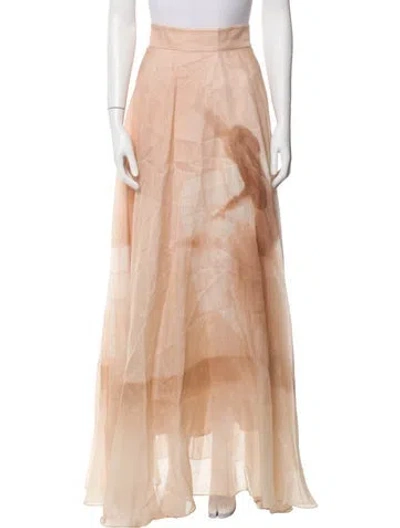 Pre-owned Zimmermann 2022 Long Skirt In Pink