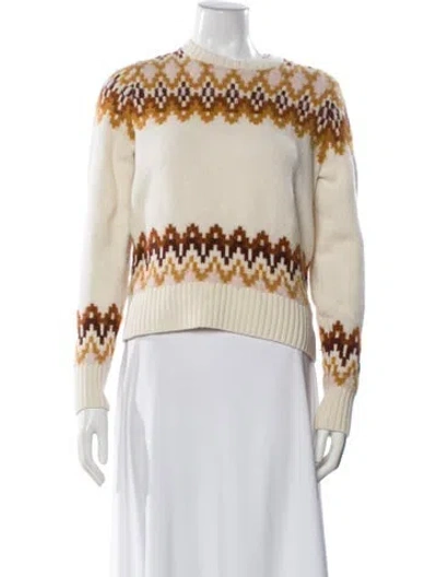 Pre-owned Zimmermann 2022 Merino Wool Sweater In Neutral