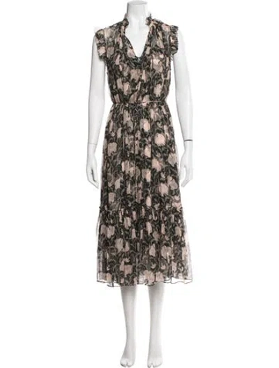 Pre-owned Zimmermann 2022 Midi Length Dress W/ Tags