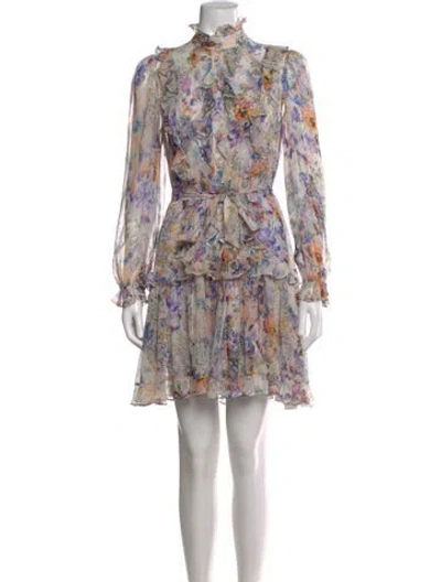 Pre-owned Zimmermann 2022 Mini Dress In Blue