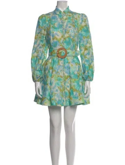 Pre-owned Zimmermann 2022 Mini Dress In Multi