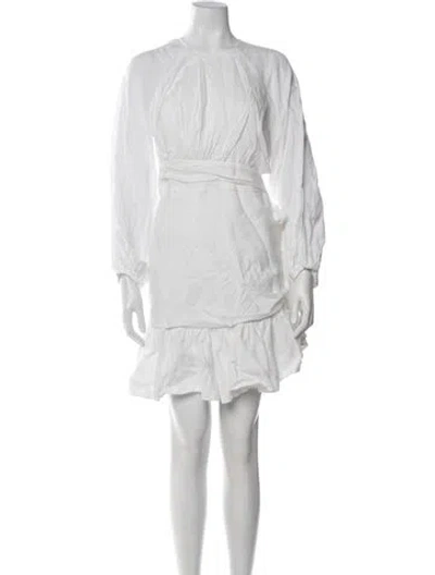 Pre-owned Zimmermann 2022 Mini Dress In White