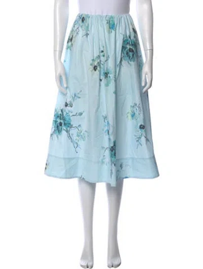 Pre-owned Zimmermann 2023 Midi Length Skirt In Blue