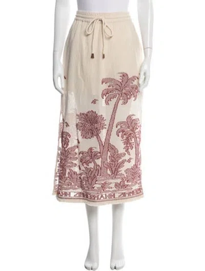 Pre-owned Zimmermann 2023 Midi Length Skirt W/ Tags In Neutral