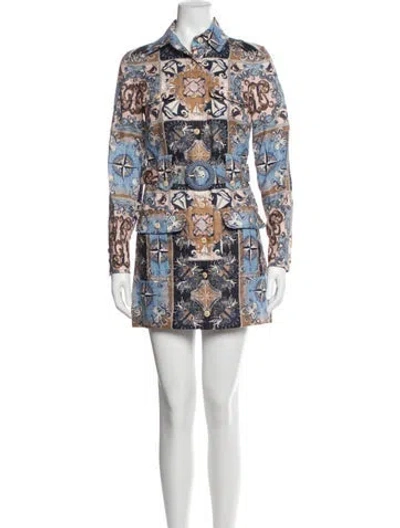 Pre-owned Zimmermann 2023 Mini Dress In Blue
