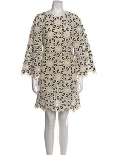 Pre-owned Zimmermann 2023 Mini Dress In Neutral