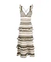 Zimmermann Devi Ruffled Crocheted Cotton Midi Dress In White