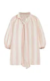 Zimmermann Acacia Blouson Shirt In Pink