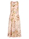 Zimmermann Acacia Broderie Anglaise Floral Midi Dress