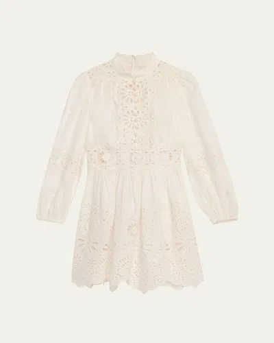 ZIMMERMANN ACACIA BRODERIE MINI DRESS