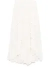 Zimmermann Ivory Maxi Skirt In White