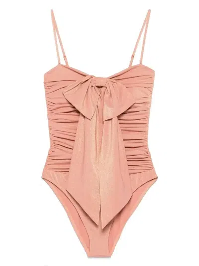 Zimmermann Acacia Drape Bow Swimsuit