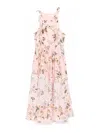 Zimmermann Acacia Broderie Anglaise Linen Midi Dress In Nude & Neutrals