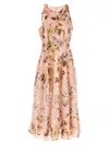 Zimmermann Acacia Broderie Anglaise Linen Midi Dress In Pink