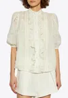ZIMMERMANN ACACIA EMBROIDERED BLOUSE
