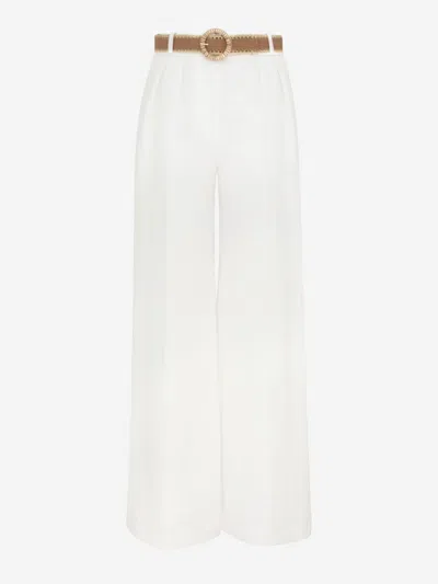 Zimmermann Acacia Flared Linen Trousers