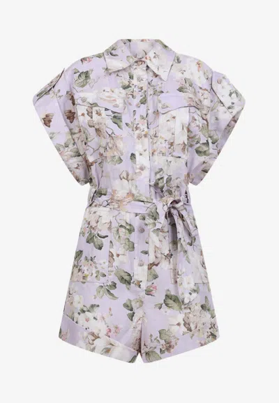 ZIMMERMANN ACACIA FLORAL JUMPSUIT