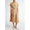 Zimmermann Acacia Midi Dress In Pink Multi