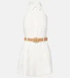Zimmermann Acacia Halterneck Linen Romper In White