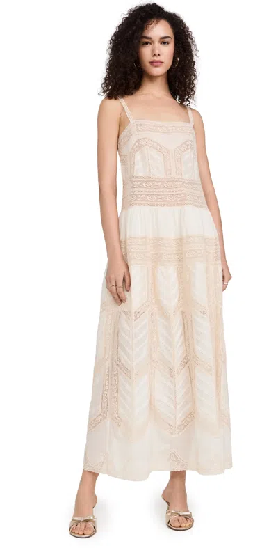Zimmermann Acacia Lace-trimmed Cotton-voile Maxi Dress In White