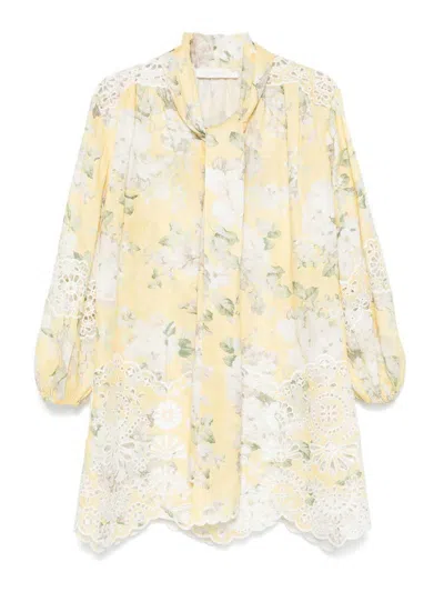 ZIMMERMANN VESTIDO CORTO - AMARILLO