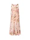 Zimmermann Acacia Broderie Midi Dress In Pink
