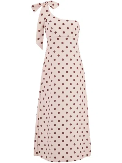 Zimmermann Acacia One-shoulder Dress In Pink
