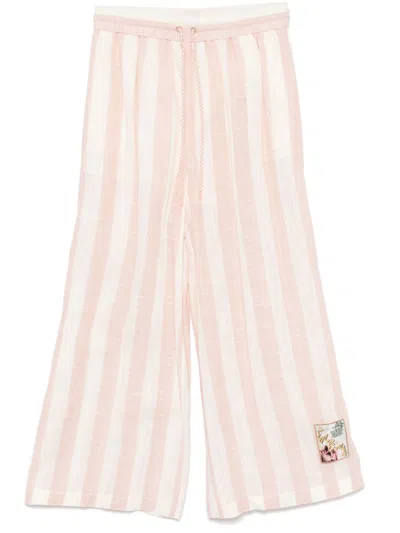 【Zimmermann】Acacia striped wide-leg pants Acacia striped wide-leg pants in pink - Zimmermann | Mytheresa