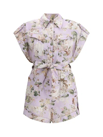 Zimmermann Jumpsuits In Lilac Floral