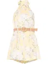 Zimmermann Acacia Printed Linen Playsuit