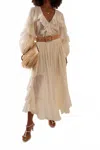 Zimmermann Acacia Ruffle Blouse In Tea In White