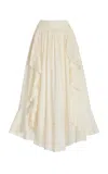 Zimmermann Ivory Maxi Skirt In Ivory