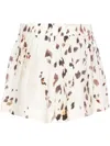 Zimmermann Acacia Relaxed Shorts Watercolour Leopard In White
