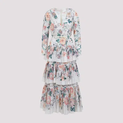 ZIMMERMANN ACACIA TIERED LONG DRESS
