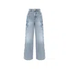 Zimmermann Alchemy Applique Relaxed Flare Jeans In Sea Foam In Blue