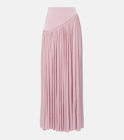 Zimmermann Alchemy Maxi Skirt High Waist Pleated In Pink