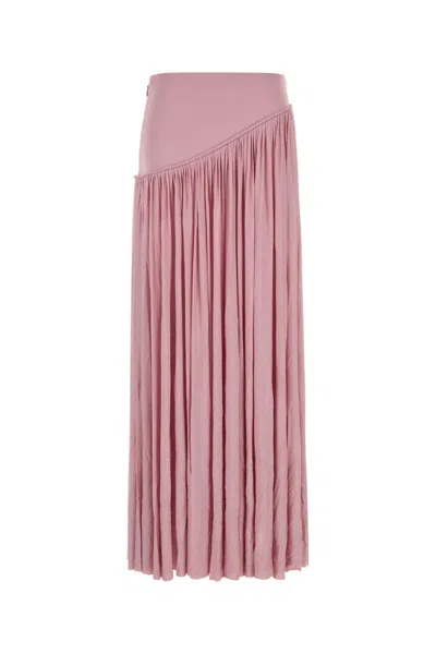 Zimmermann Alchemy Gathered Jersey Maxi Skirt In Pink