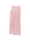 Zimmermann Alchemy Asymmetric-yoke Gathered Midi Skirt In Pink