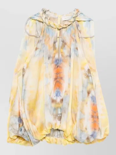 Zimmermann Alchemy Blouse Balloon Sleeves Gathered Neckline In Multi