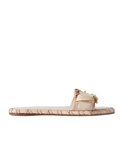 Zimmermann Alchemy Buckled Leather Slides In Neutral